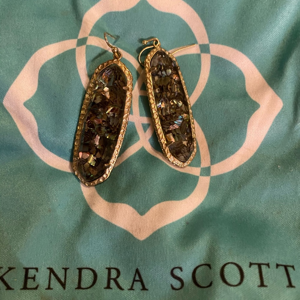Vintage Kendra Scott Abalone Earrings